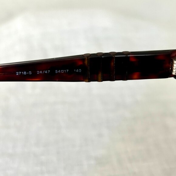 Persol Sunglasses 2718-S Brown Tortoise Frame 24/47 Brown Polarized Lens - Picture 7 of 8